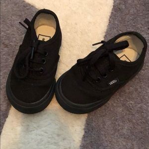 Black toddler Vans